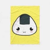 Kawaii Rice ball Fleece Deken (Voorkant)