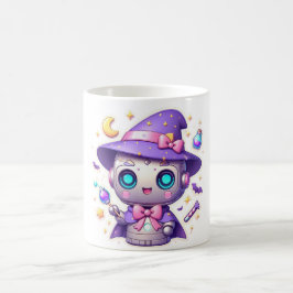 Kawaii Robot Witch Mok Schattige Magical Bot Koffi