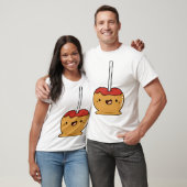 Kawaii Rode Caramelappel T-shirt (Unisex)