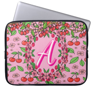 Kawaii Rode Kersen Sfeer Cute Meisjesachtige Esthe Laptop Sleeve
