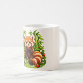 Kawaii Rode Panda Aardbeituin Koffiemok (Voorkant rechts)