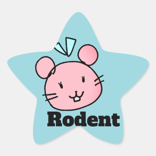☆ kawaii　Rodent☆ small animal☆ Ster Sticker (Voorkant)