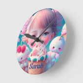Kawaii  ronde klok (Hoek)