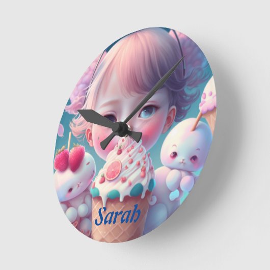 Kawaii  ronde klok (Hoek)