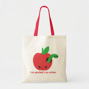 Kawaii Rotten Apple Tote Bag
