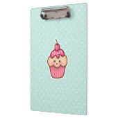 Kawaii Roze Cupcake en de Leuke Blauwe Stippen van Klembord (Links)