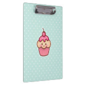 Kawaii Roze Cupcake en de Leuke Blauwe Stippen van Klembord (Rechts)
