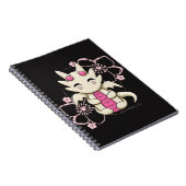 Kawaii Roze Dragon Spiral notebook Notitieboek (Rechterzijde)