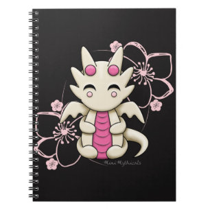 Kawaii Roze Dragon Spiral notebook Notitieboek