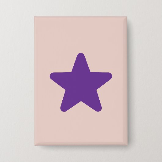 Kawaii Roze en Paarse Ster Knop Button (Voorkant)