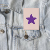 Kawaii Roze en Paarse Ster Knop Button (Insitu)
