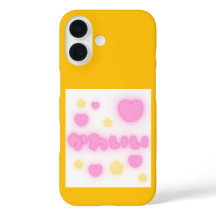 Kawaii Roze Hart iPhone 16 Hoesje