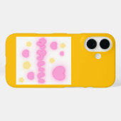 Kawaii Roze Hart iPhone 16 Hoesje (Achterkant (horizontaal))