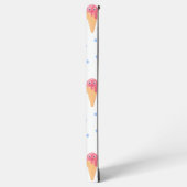 Kawaii roze ijs op wit ijs samsung galaxy hoesje (Linkerkant)