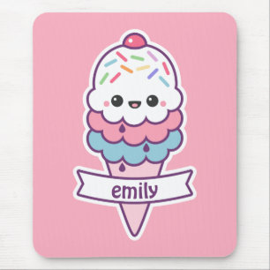 Kawaii Roze ijskap Muismat