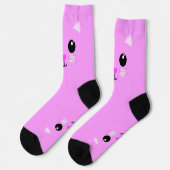 Kawaii Roze Kitten Sokken (Links)