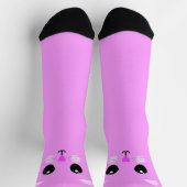 Kawaii Roze Kitten Sokken (Top)