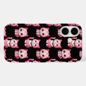 Kawaii Roze Kitty Katten Ontwerp  Case-Mate iPhone Case (Achterkant (horizontaal))