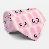 KAWAII ROZE KONIJN GELUKKIG KONIJN STROPDAS (Opgerold)