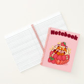 Kawaii roze 💗🧡✨ notitieboek (Binnen)