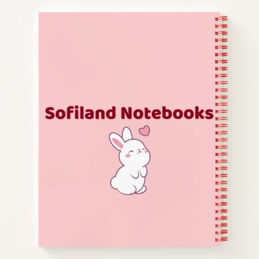 Kawaii roze 🧡💗✨ notitieboek (Achterkant)