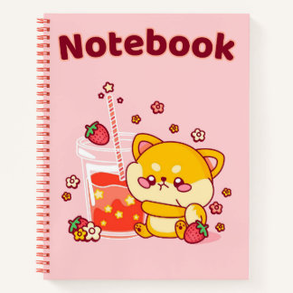 Kawaii roze 🧡💗✨ notitieboek