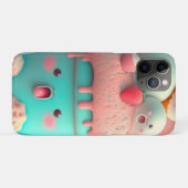 Kawaii roze notitieboek van schattig ijs Case-Mate iPhone case (Achterkant (horizontaal))