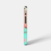 Kawaii roze notitieboek van schattig ijs iPhone hoesje (Linkerkant)