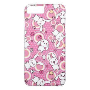 kawaii roze patroon iPhone 8/7 plus hoesje