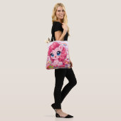 Kawaii Roze Pony Chibi Kunst Tote Bag (Op model)