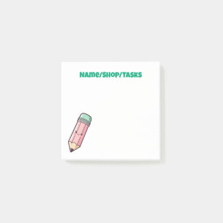 Kawaii Roze Potlood Post-it® Notes
