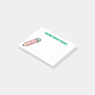 Kawaii Roze Potlood Post-it® Notes