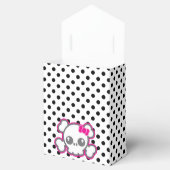 Kawaii Roze Ribbon Skull Gift Box Bedankdoosjes (Geopend)