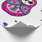 kawaii roze Russische dollar Cadeaupapier (Hoek)