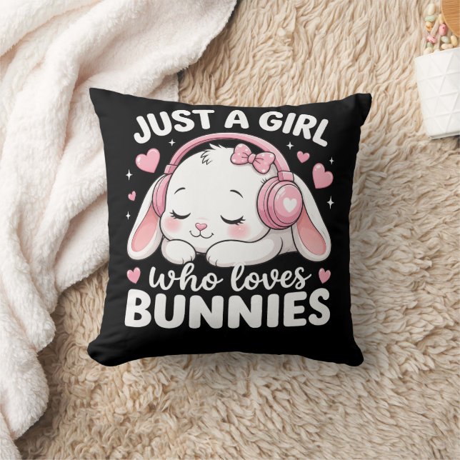 Kawaii Roze Slaperige Konijn Kussen (Deken)