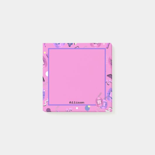 Kawaii Roze Tamagotchi Post-it® Notes (Voorkant)