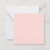 Kawaii Roze Valentijnse aardbeien Notitiekaartje (Achterkant)