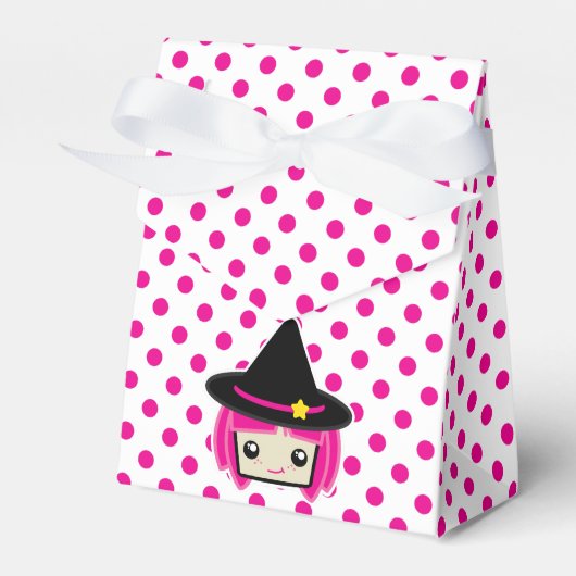 Kawaii Roze Witch Gift Box Bedankdoosjes (Voorkant Zijde)