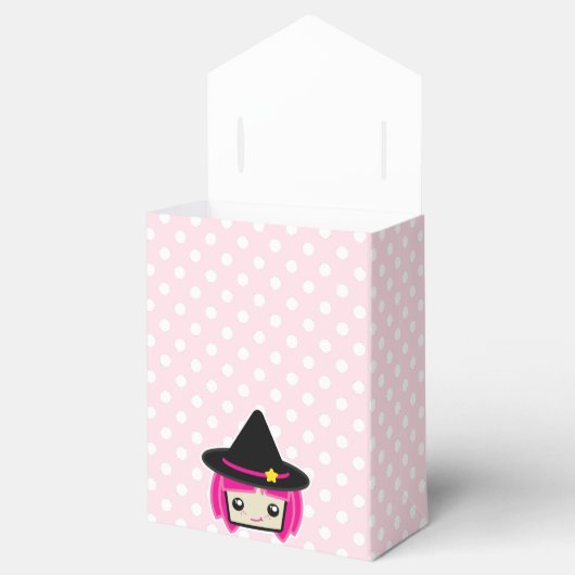 Kawaii Roze Witch Gift Box Bedankdoosjes (Geopend)