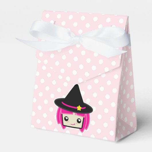 Kawaii Roze Witch Gift Box Bedankdoosjes (Voorkant Zijde)