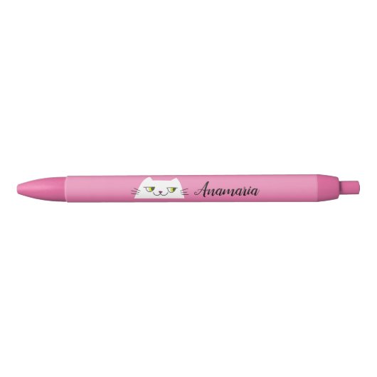 Kawaii Roze Zwarte Inkt Pen (Voorkant)