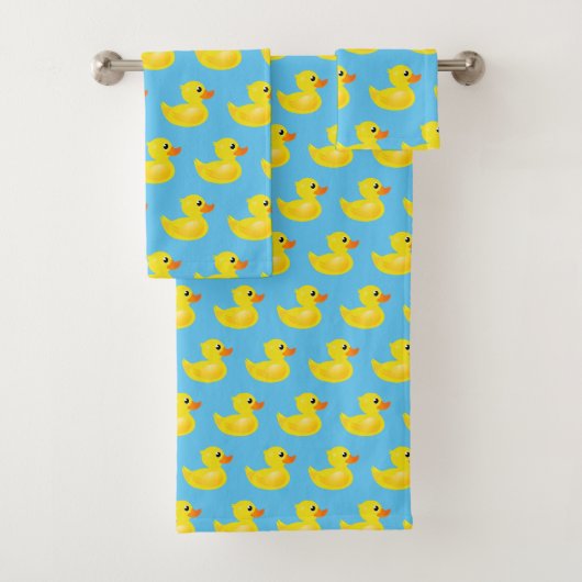 Kawaii Rubber Ducks Bad Handdoek (Insitu)