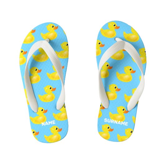 Kawaii Rubber Ducks Kinder Teenslippers (Voetbed)
