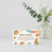 Kawaii Rustic Fiesta Taco Bout Books Baby shower Informatiekaartje (Staand voorkant)