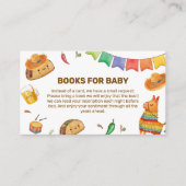 Kawaii Rustic Fiesta Taco Bout Books Baby shower Informatiekaartje (Voorkant)
