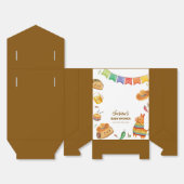 Kawaii Rustic Fiesta Taco over een Baby shower Bedankdoosjes (Ongevouwen)