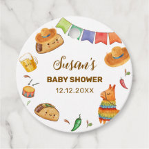 Kawaii Rustic Fiesta Taco over een Baby shower