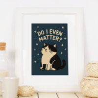 Kawaii Sad Schattige Cat. Maakt het wat uit? citaa