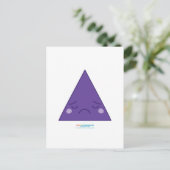Kawaii Sad Triangle Briefkaart (Staand voorkant)