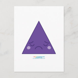 Kawaii Sad Triangle Briefkaart